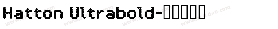 Hatton Ultrabold字体转换